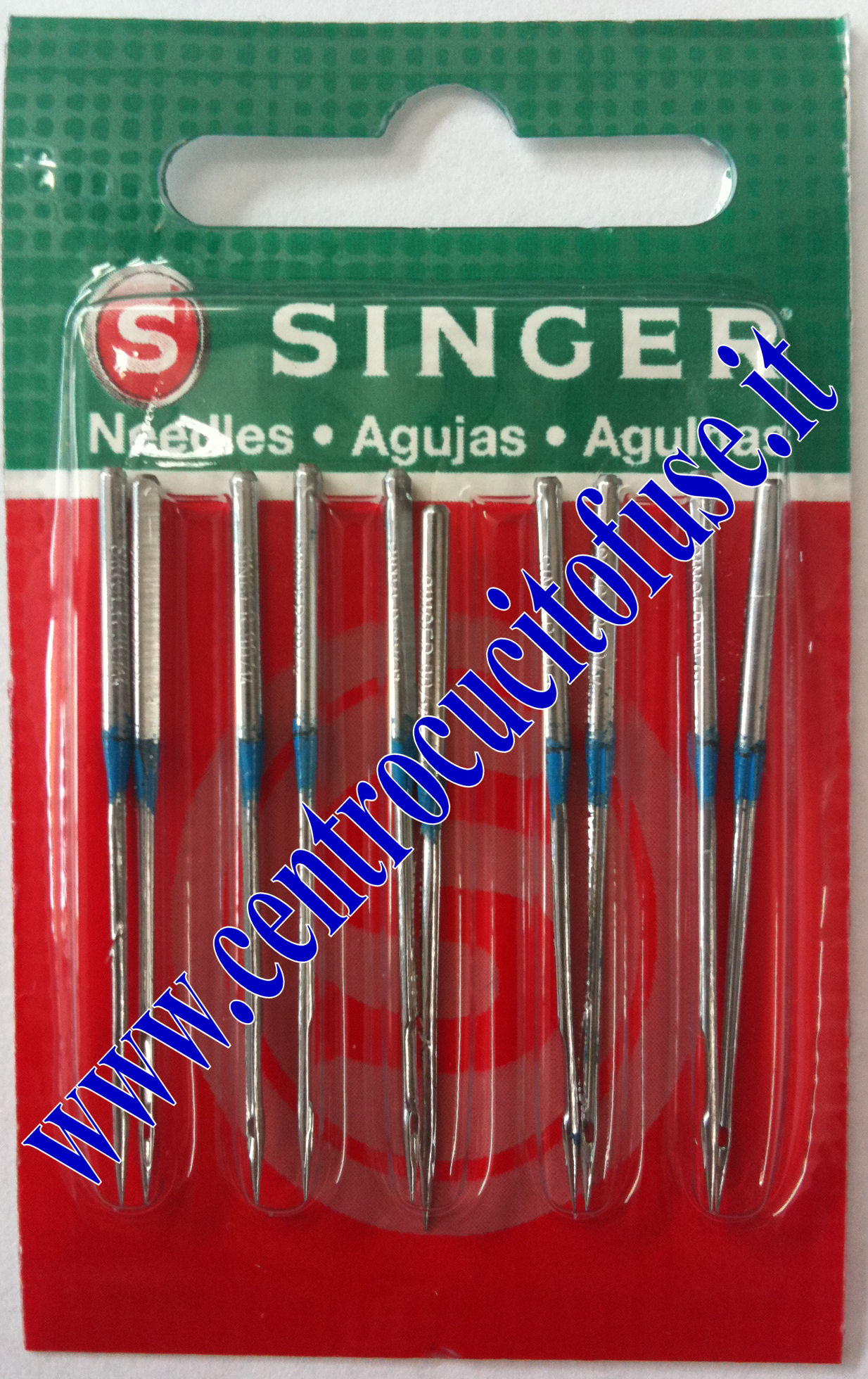 10 ORIGINALI SINGER 14U larghe Aghi per macchine da cucire di tipo 2054 16X75 90/14 